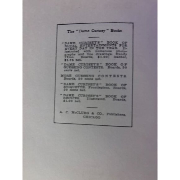 More Guessing Contests By "Dame Curtsey" 1914 Second Edition A.C. McClurg Hardco - Picture 6 of 16